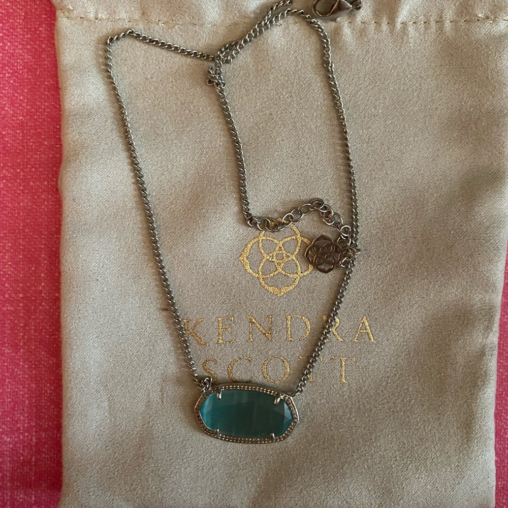 Kendra Scott Blue Cat’s Eye Necklace